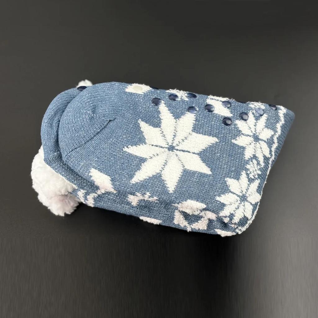 Fuzzy thermal Socks Women Winter Funny Cat Dog Cute Kawaii Non Slip Cartoon Sleeping Soft Comfy Female Floor Slippers Sock