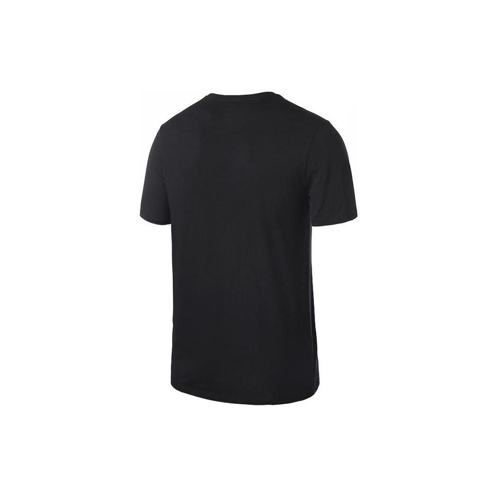 Nike Large Logo Print Crew Neck T-Shirt Men Tops Black 940432-013