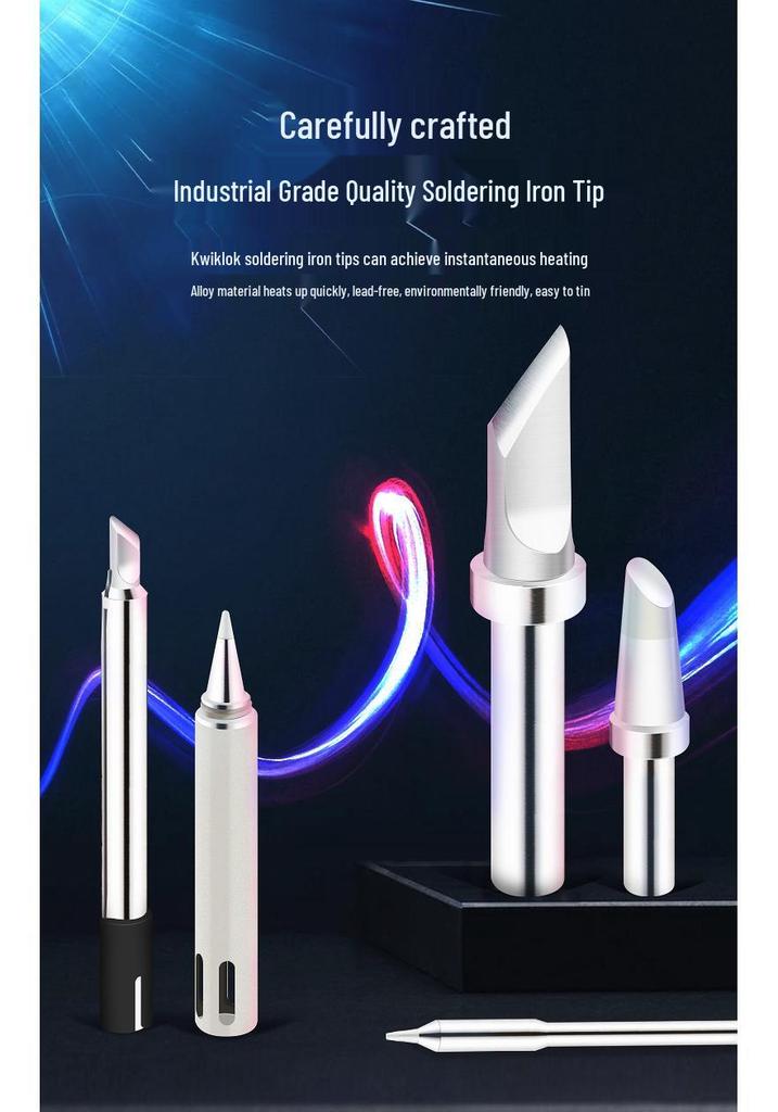 QUICK Kuai Ke TS2200/203H/503 Soldering Iron Tips - Compatible Models 203D/376D In 200-C/D/B/I/J/LB Styles.