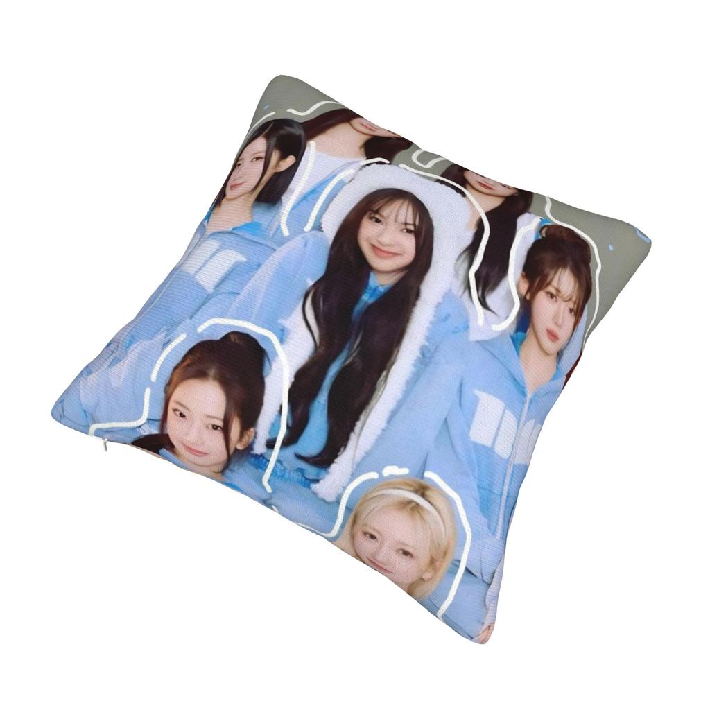 Kpop Style Babymonsters Group Pillowcase Printed Fabric Cushion Cover Gift Throw Pillow Case Cover Chair Zippered 40*40Cm