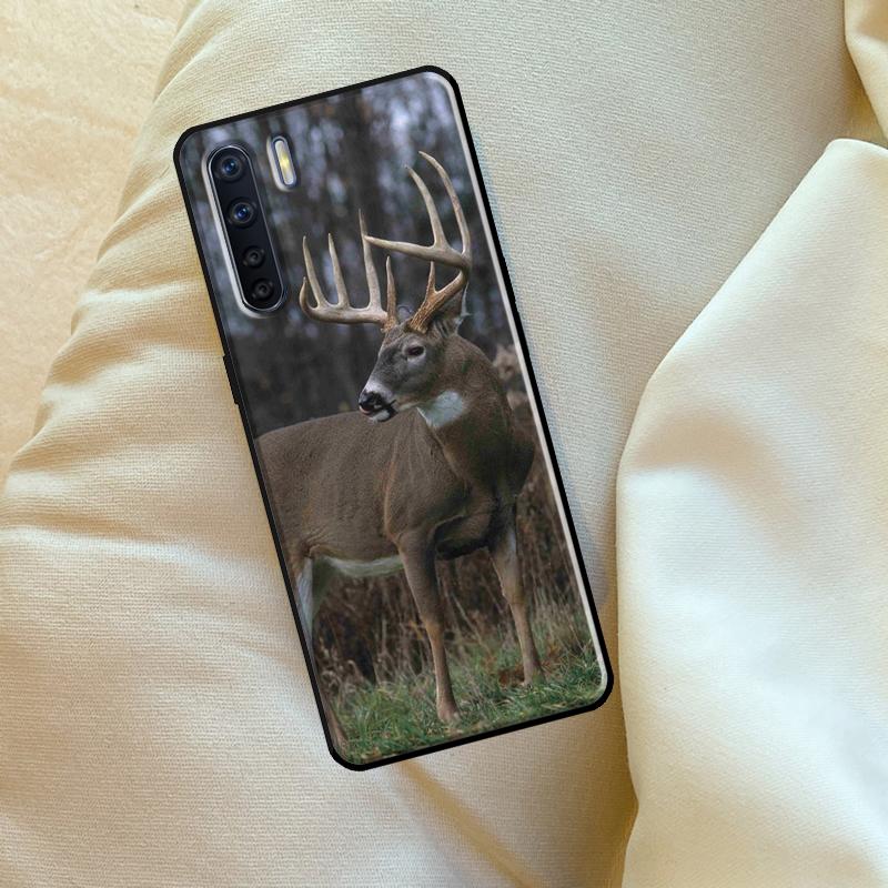 Animal Deer Case For Oppo A60 A80 A40 A15 A16 A17 A57 A94 A74 A54 A76 A96 A18 A38 A58 A78 A98 A6 A5 Pro