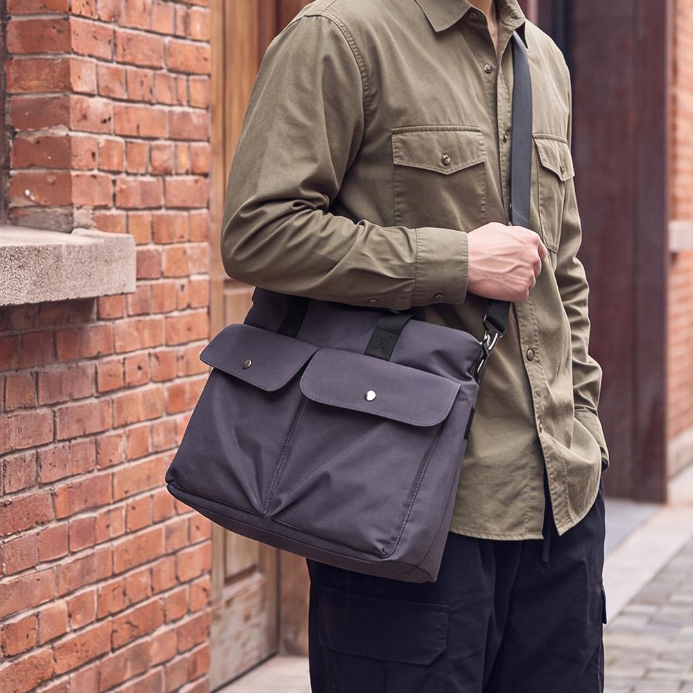 Large Capacity Tote Bag Fashionable Simplistic Single Shoulder Commuter Bag Casual Travel Nylon Men's Crossbody Bag