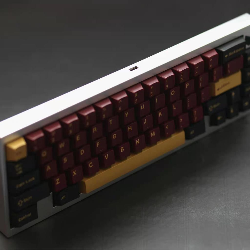172-Key Doubleshot Keycaps Cherry Profile Red Samurai Keycaps Set Fits 616487104108 Cherry MX Switch Mechanical Keyboards