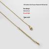 Collana per clavicola in acciaio inossidabile placcato oro, senza pendente, inossidabile, finitura oro 18 carati