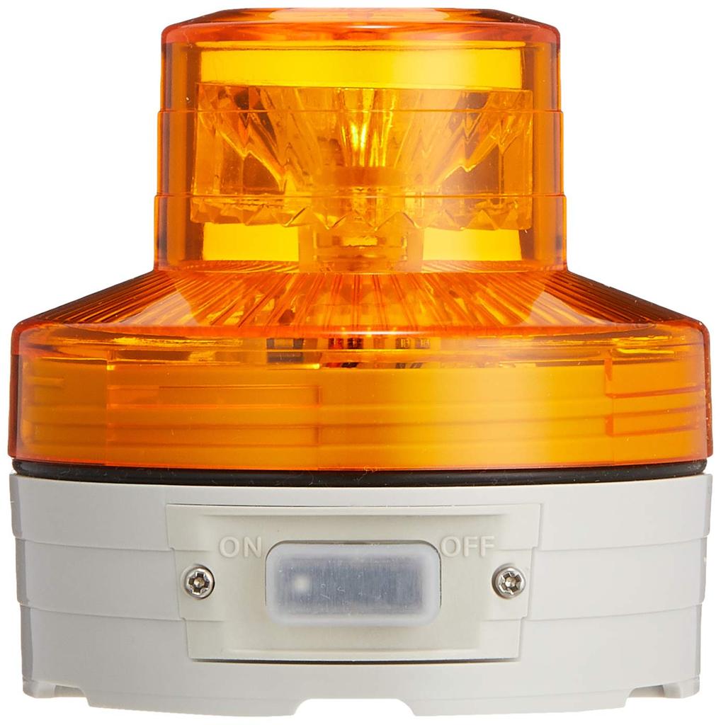 Nichido Industries Battery-Powered LED Rotating Light, Nico UFO, Yellow, Always On, NU-AY