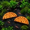 2 Pcs Orange Color Shrimp Breeding Cave Hollow Structure Shrimp Hideouts Cave  Fishtank Habitat
