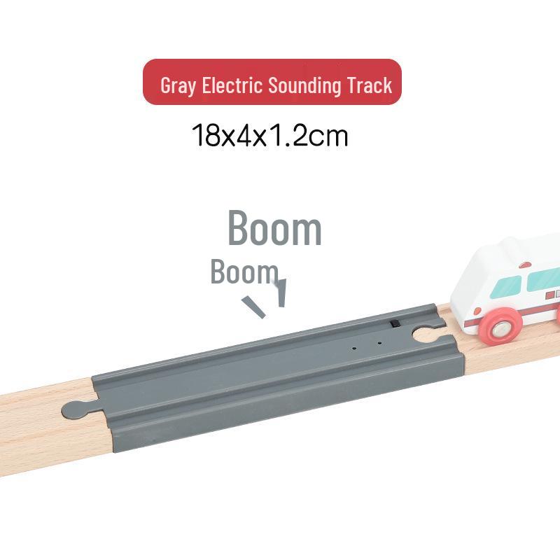 Electric Touch-Activated Train Track Button Compatible with Wooden Tracks