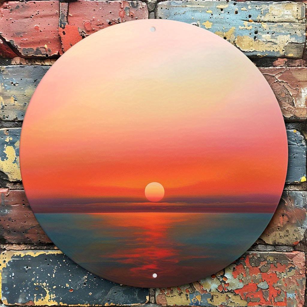 D Flat D Flat Pc Beware Round Aluminum Sign Hazard Round Wall Decor Benard Rustic Metal Wall Art Dinosaur Metal Wall Art