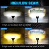 1Pc H4 LED Dual Color Motorcycle Headlight Bulbs BA20D with Fan Hi/Lo Beam 15W 12000LM 12V Fog Lamp Scooter Yellow White 3000K 6000K Motor Accessories