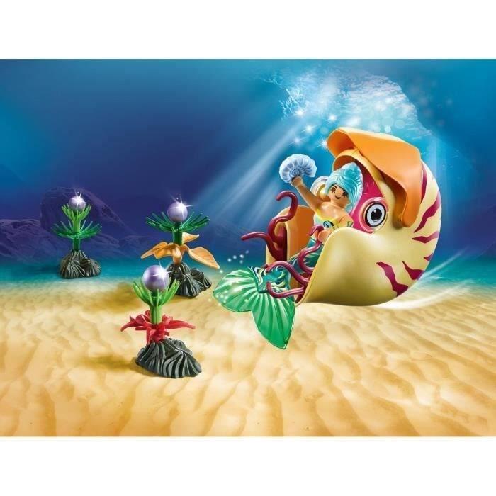 Playmobil - magic les sirènes - chercheurs de perles et raies - 32 pièces - mixte
