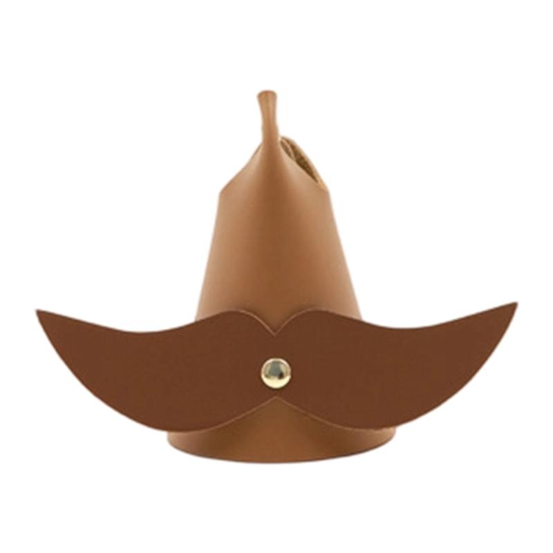 Mustache Shaped PU Leather Glasses Stand Holder For Desk Decoration Stable Support For Sunglasses Reading Glasses