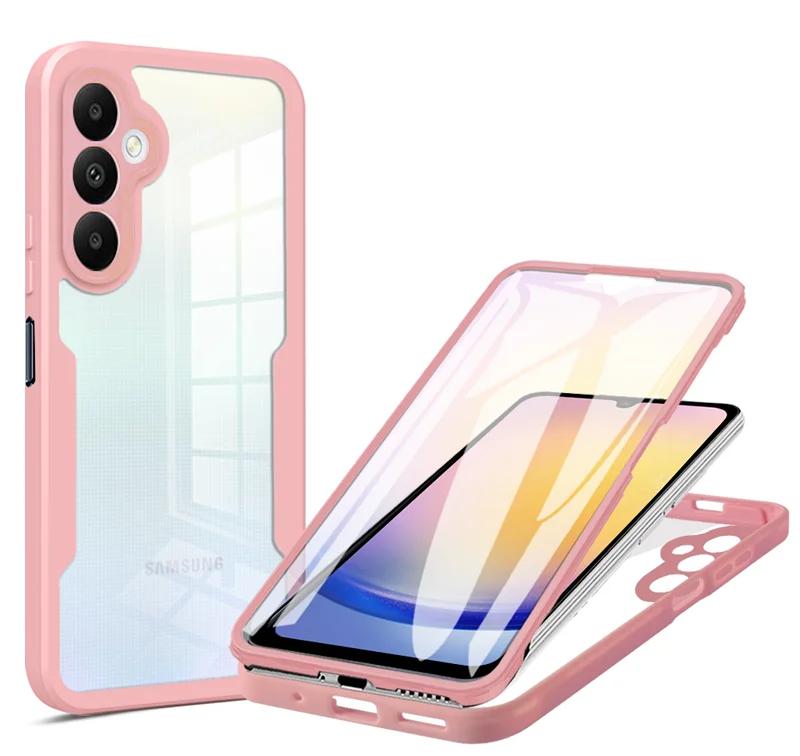 360 Full Body Screen Protector Transparent Case For Samsung Galaxy A82 A73 A72 A71 A55 A54 A53 A51 A35 A34 A33 A25 M53 M33 Cover