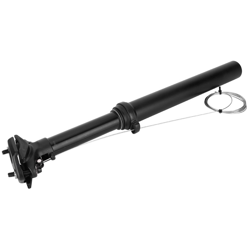 7075 Aluminium Alloy Black Road Wire Control Oil Pressure Lifting Seatpost Mountain Bike Accessory(External Wi 31.6MM*375MM )
