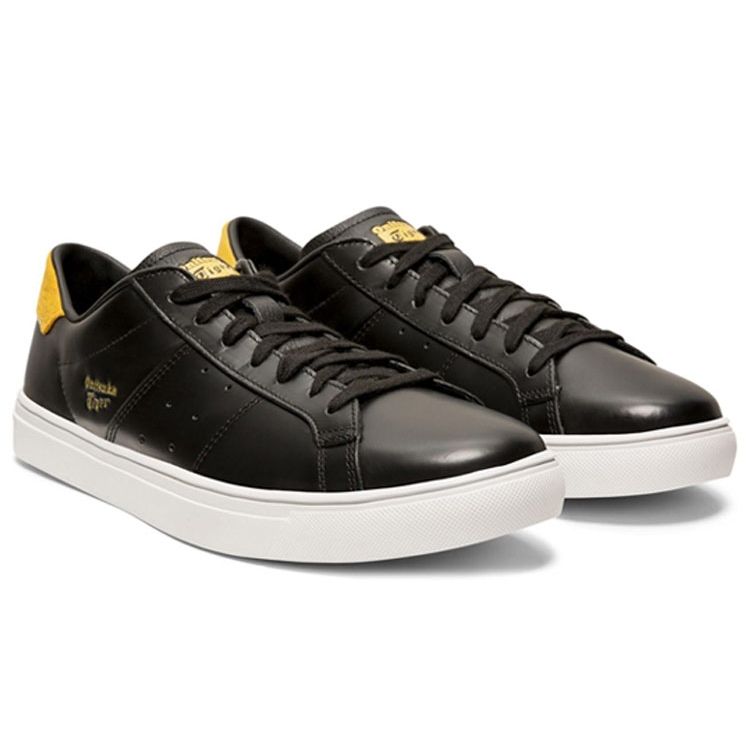 Onitsuka Tiger Lawnship 2.0 Slip Resistant Lightweight Breathable Low Top Skate Shoes Unisex sneakers Gold Black 1183A441-001