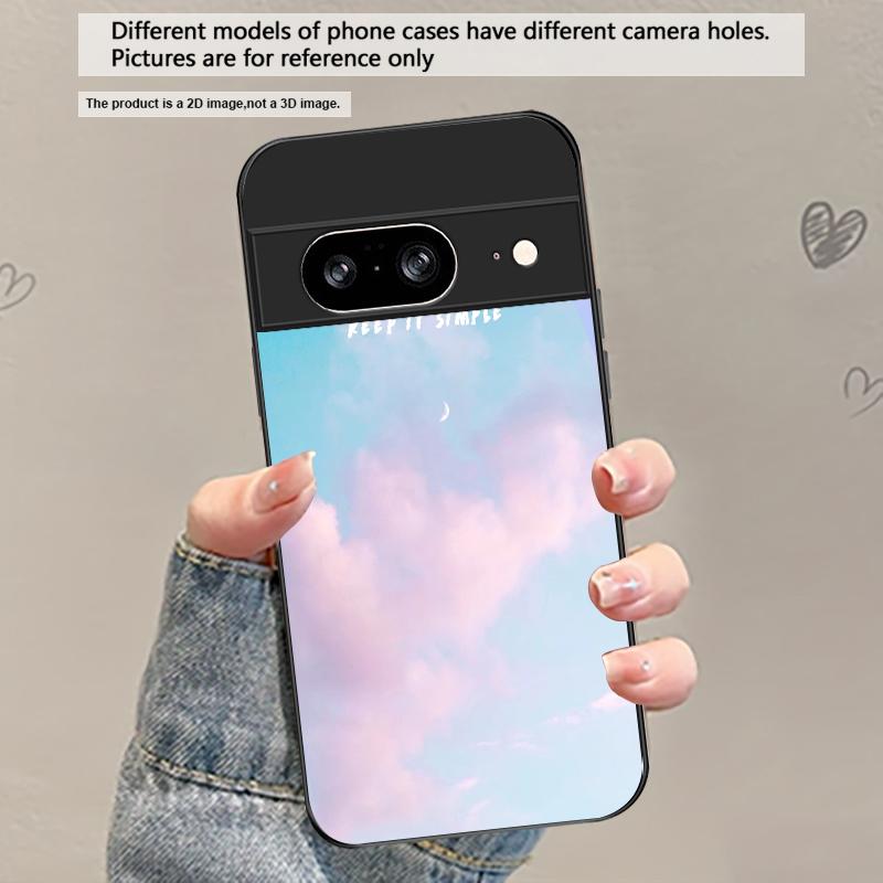 

Dark colored seawater For Google Pixel 8 7 9 10 Pixel 10 Pro XL Pixel 9 Pro XL Pixel 8a 7a Pixel 7 Pro Black Glass Phone Case Google Pixel 7