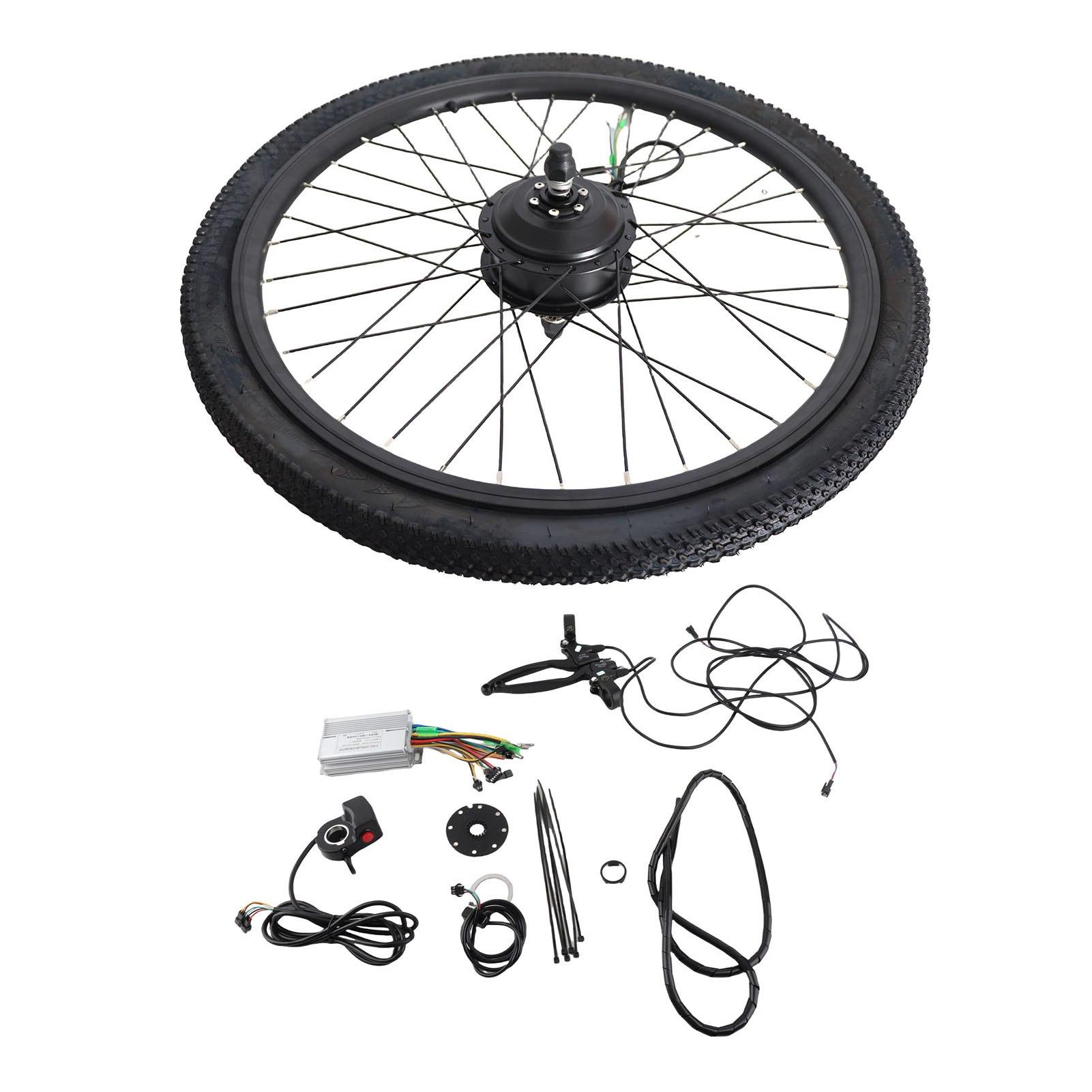 Алюминиевый сплав 36 В 250 Вт 26-дюймовый электрический велосипед Ebike Конверсионная ступица Двигатель Двигатель Колесо Rear-wheel drive with flywheel