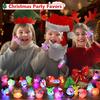 Glowing LED Finger Rings Halloween Christmas Party Favors Light Up Flashing Adjustable Fun Props Kids Adults