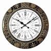 Floral Designer Painting Wooden Antique Analog Wall Clock for Home, Office, School, Gym, Shop and Gifting |