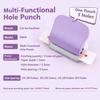 Multi Holes Loose Leaf Punch Portable Book Binding Tool Hole Punch Machine  DIY Craft Project