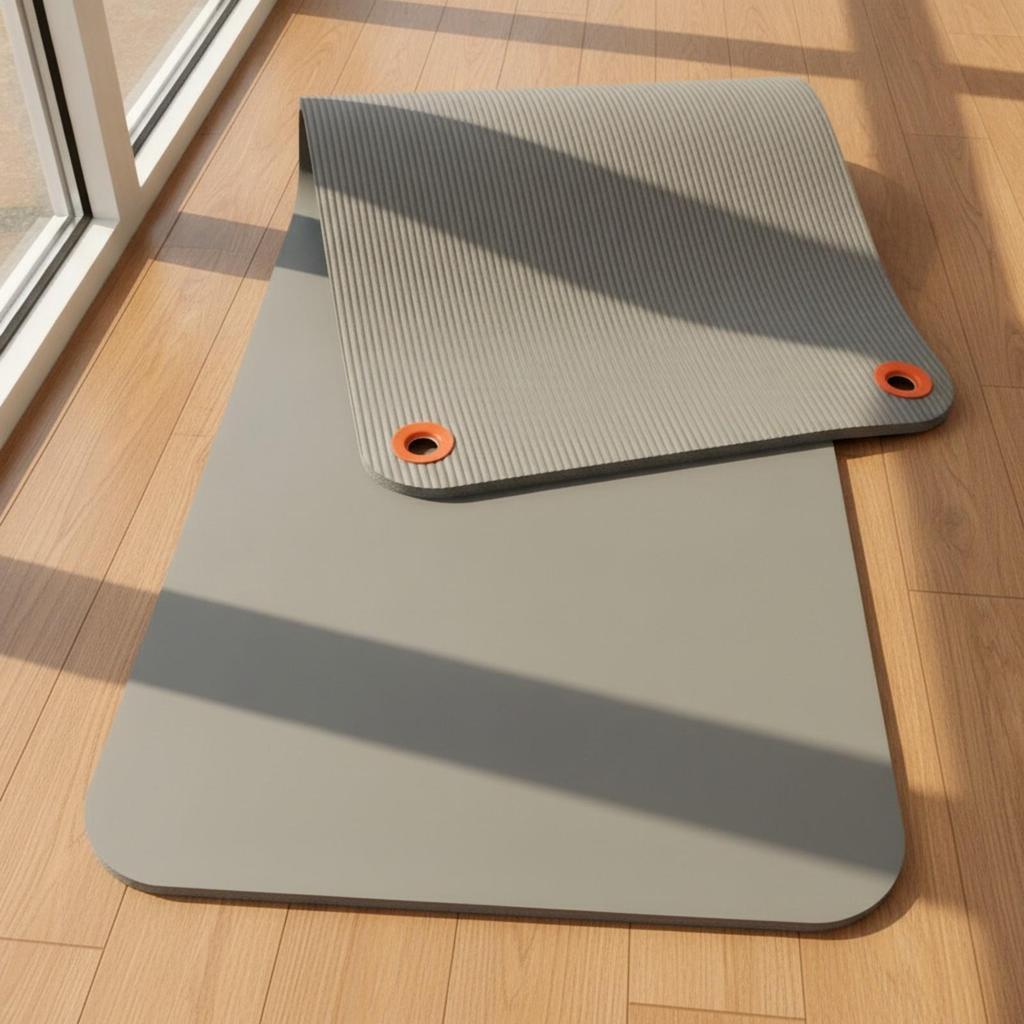 Stretching Mat with Eyelets Anti-Slip Hanging Workout Supportive