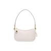 Swinger Cow Leather Pochette , Shoulder Bag , Handbag Women's Pink White (Unisex) Shoulder Bags C2643 B4HA