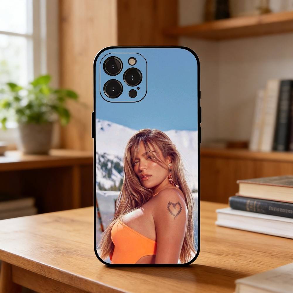 Latin Queen K-Karol G Phone Case For iPhone17,16,15,14,13,12,Plus,Pro Max, 5G Others Soft Black Cover