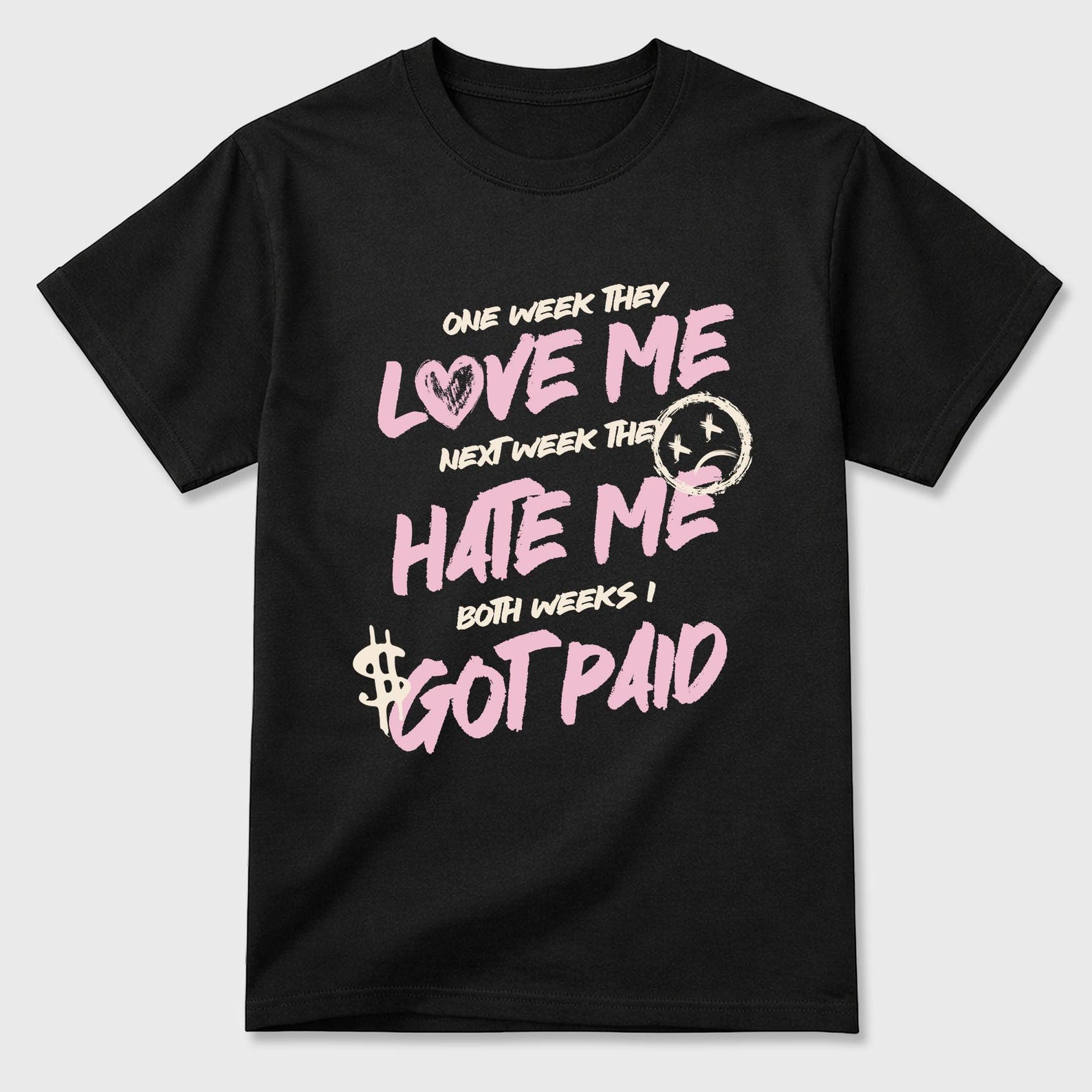I Got Paid graphic tee. Streetwear Brand Graphic T-Shirt. 4s Iced Carmine 2XL