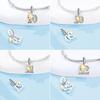 Orstarry S925 Silver Lucky Number 10,15,18,20 Heart Charm Anniversary Celebration Pendant DIY Jewelry Making