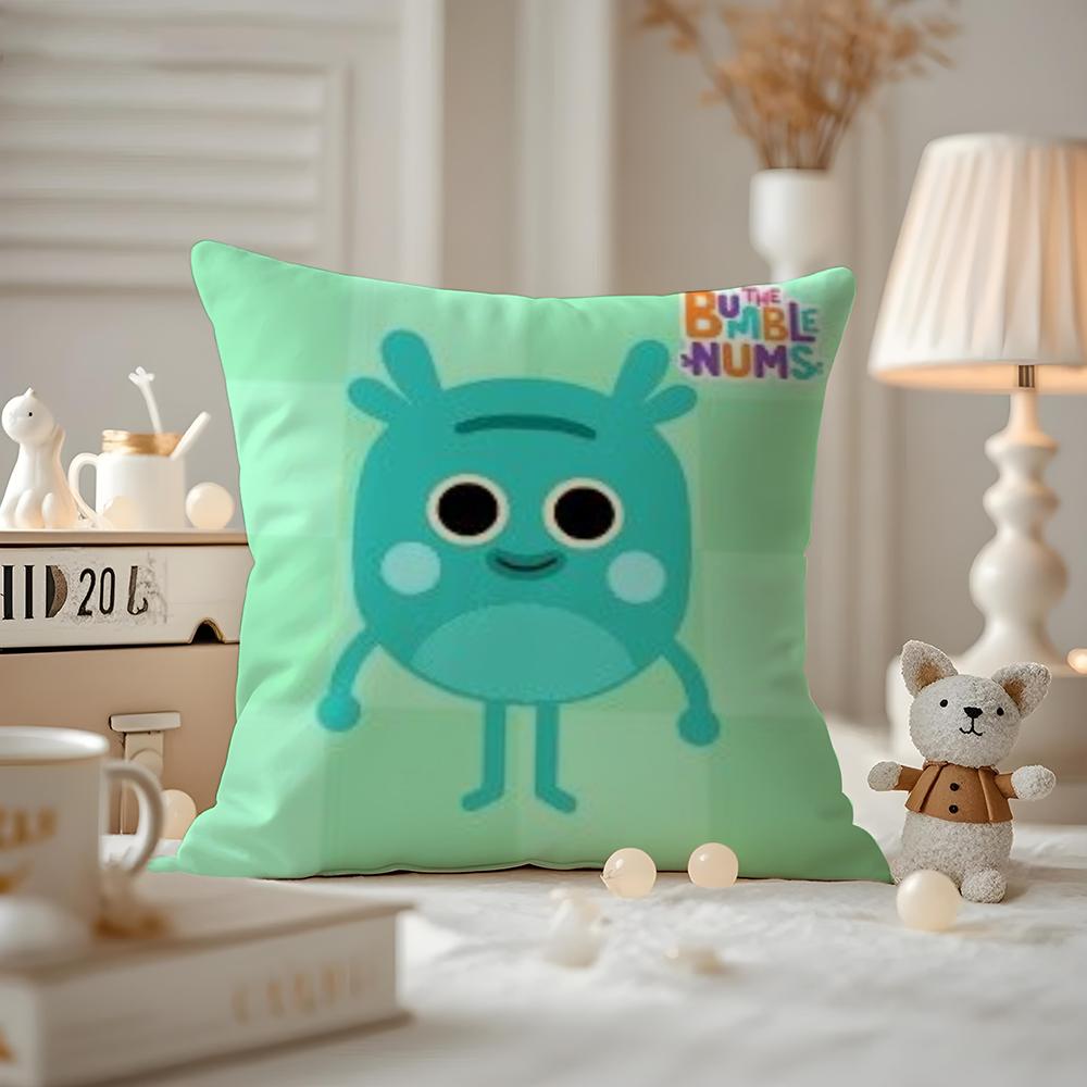 THE Bumble Nums Humble Cushion Cover Anti-dustmite Pillowcase Invisible Zipper Silky Short Plush Sofa Cushion Cover