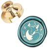 DIY Wood Wax Seal Stamp, Scrapbook Brass Stamps, Animal Pattern, 25mm