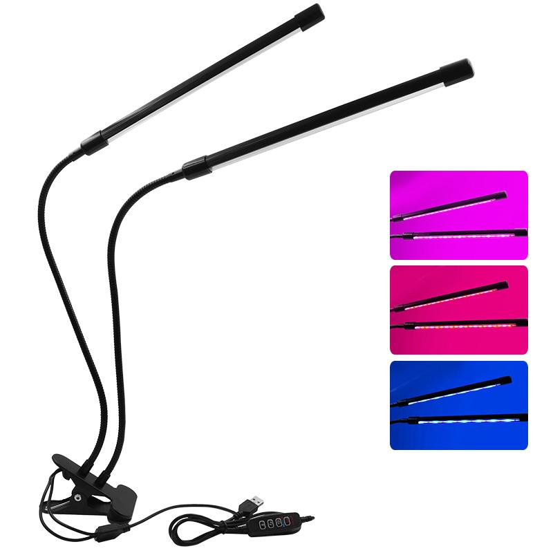 USB LED Plant Grow Light Indoor Garden 10 Dimmable Levels Grow Light Full Spectrum Timer Setting Hydroponic Greenhouse 3H/9H/12H