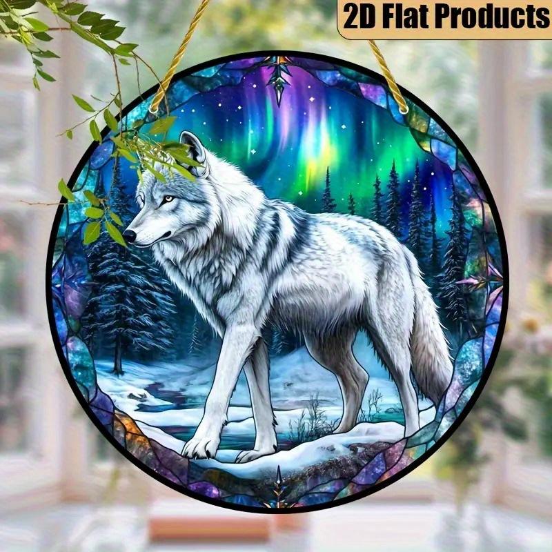 2D Flat Acrylic Arctic Landscape Decoration, No Need for Batteries/electricity, Unique Indoor/outdoor Decoration, Multi-purpose Traditional Styl