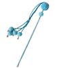 Cats Teaser Wand with Small Bells Long Interactive Stick Toy for Cats Tassel Chasing Funny Pet Cats Training Tools