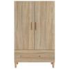 Highboard In Sonoma Oak Finish 70 X 31 X 115 Cm Particleboard