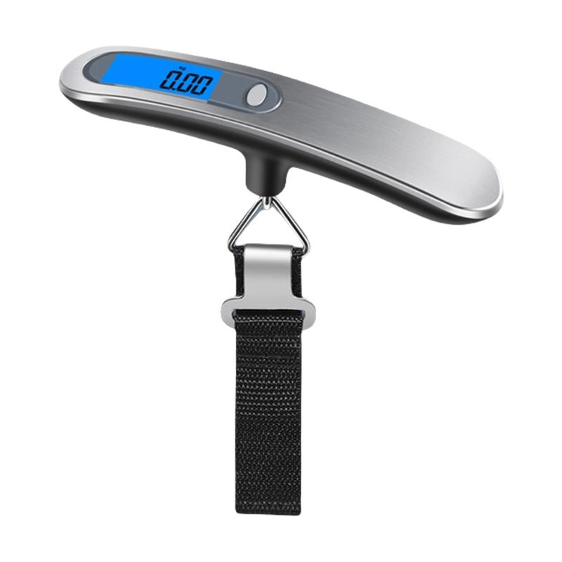Electronic Balance Pocket Scale with LCD Display 50kg Capacity Hanging Scale for Accurate Luggage Weight Measurement