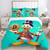 3pcs set Donald Duck1pc of quilt cover+2pcs of pillowcase, no core, print bedding, All Seasons Bedroom Setting033