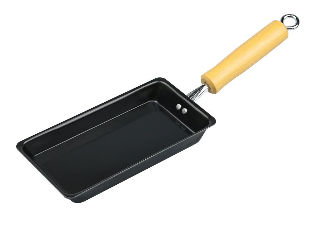 Pearl Metal Made Iron Egg Roll Frying Pan x 20cm IH Quick for Bento The Black Tsubame-Sanjo 9.5 Compatible, Roll, Boxes, Iron, HB-2407