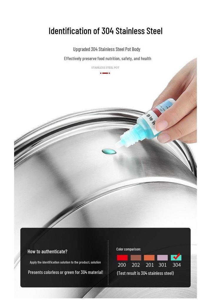 304 Stainless Steel Double Layer Steamer Pot for Induction & Gas Stoves - Multi-Functional, Thickened, Food Grade
