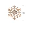 Zircon Creative Snowflake Brooch Geometric  Temperament   Decoration