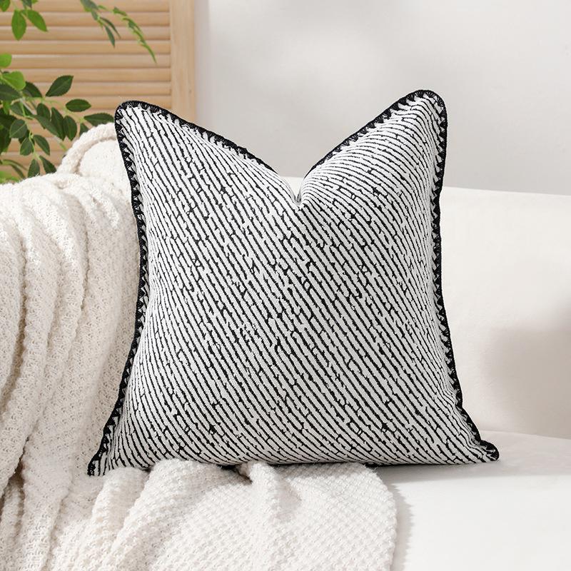 

Shell Edge Wrapped Pillow Cushion Cushion Cover Geometric Simple Sofa Cushion Cover Bedside Cushion 45 * 45cm (excluding core)