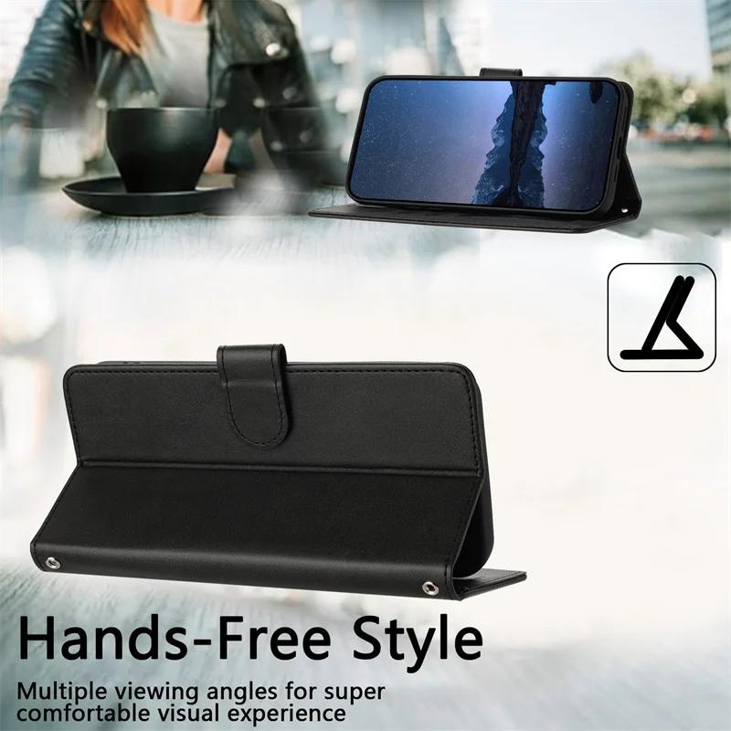Case Moto G Play 5G 2024 Funda for Motorola G54 G84 G85 G Power Stylus 2023 G Pure 2021 G24 G04 Anti-theft Leather Wallet Shells
