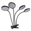 60W 4 Head LED Plant Growing Lights USB Power Supply Clip On Grow Lamp with 5 Dimmable Light Modes for Indoor Plants