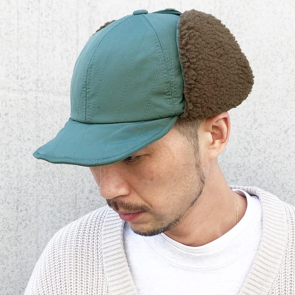 Basic Enchi Cap Quilting Short Flap Antibacterial Deodorizing Beige One Size