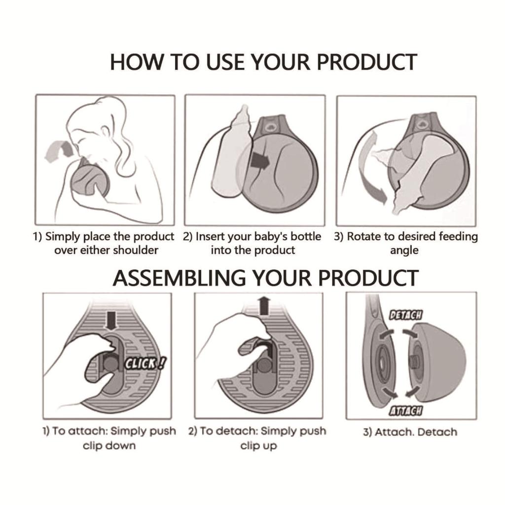 New Breastfeeding Device Free Hand Bottle Holder, Silicone Milk, Breastfeeding Artifact