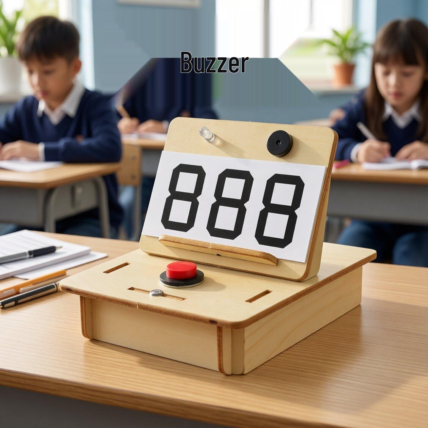 DIY STEM Quiz Buzzer Kit for Primary Students - Handmade Science Experiment Teaching Aid
