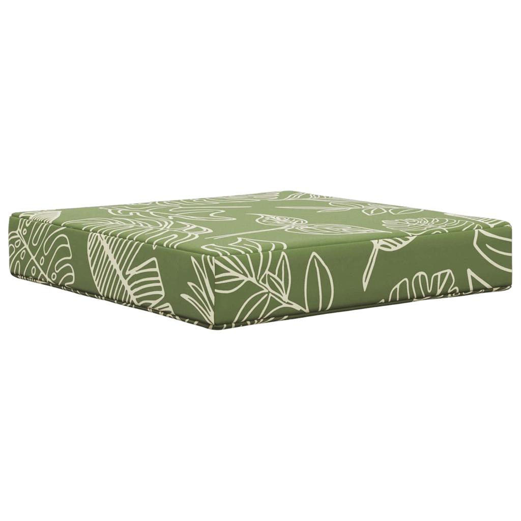Outdoor Sofa Cushions 3 Pcs Leaf Design Polyester