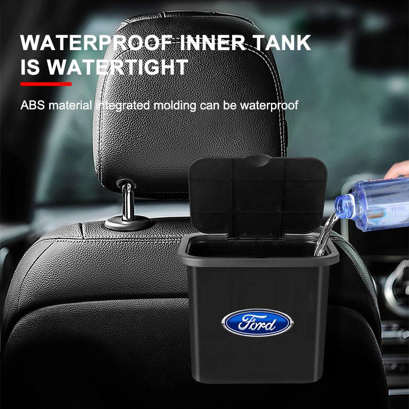 1 stk. Opphengbar søppelbøtte til bilseterygg Oppbevaringsboks Bakseteradorganisator For Ford Fiesta MK7 Mondeo MK4 ST Focus MK1 MK2 MK3 Focus 2 3 4