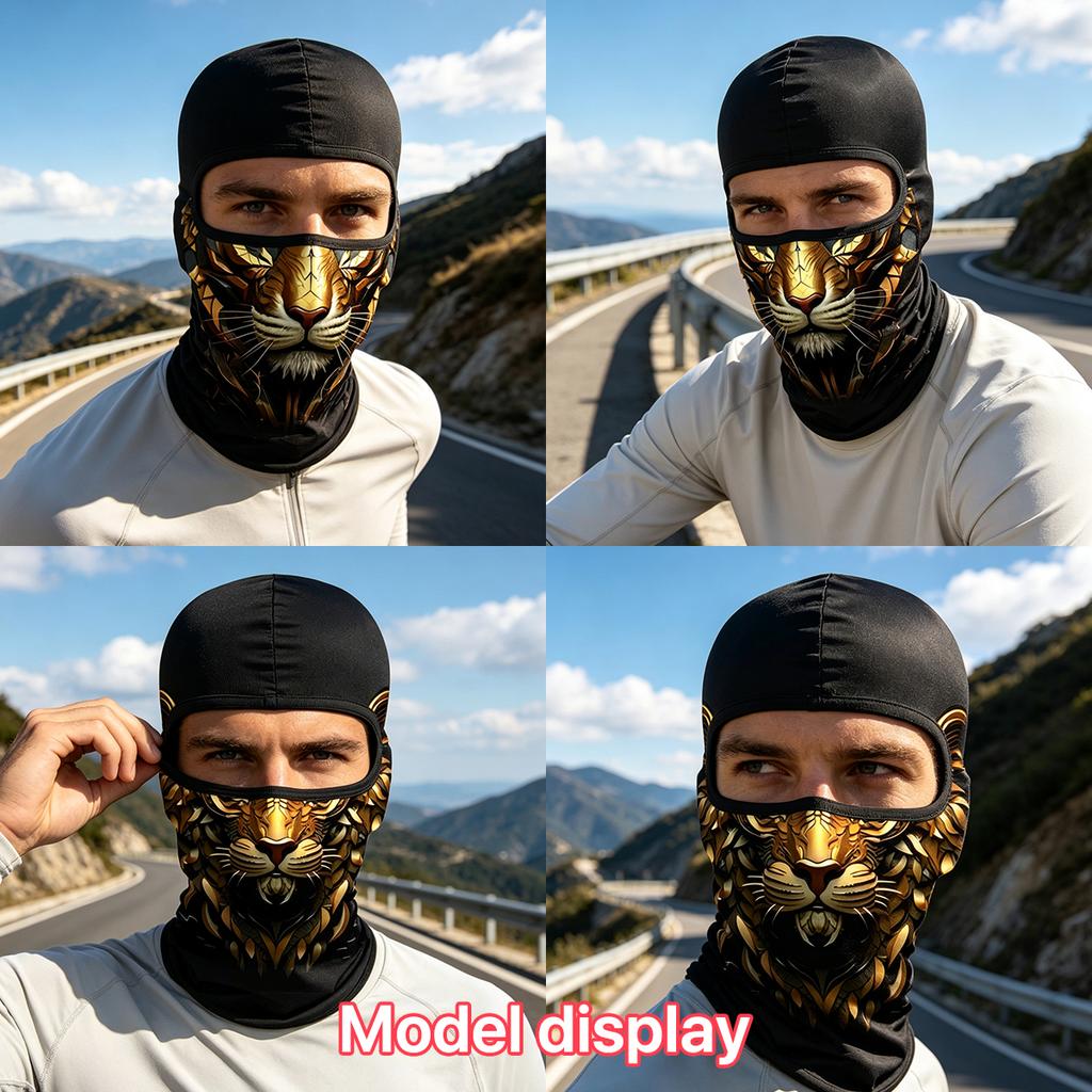 Summer Cooling Balaclava Face Hood, Quick Dry Stretch Neck Gaiter, Anti-UV Windproof Cover for Outdoor Hiking Running
