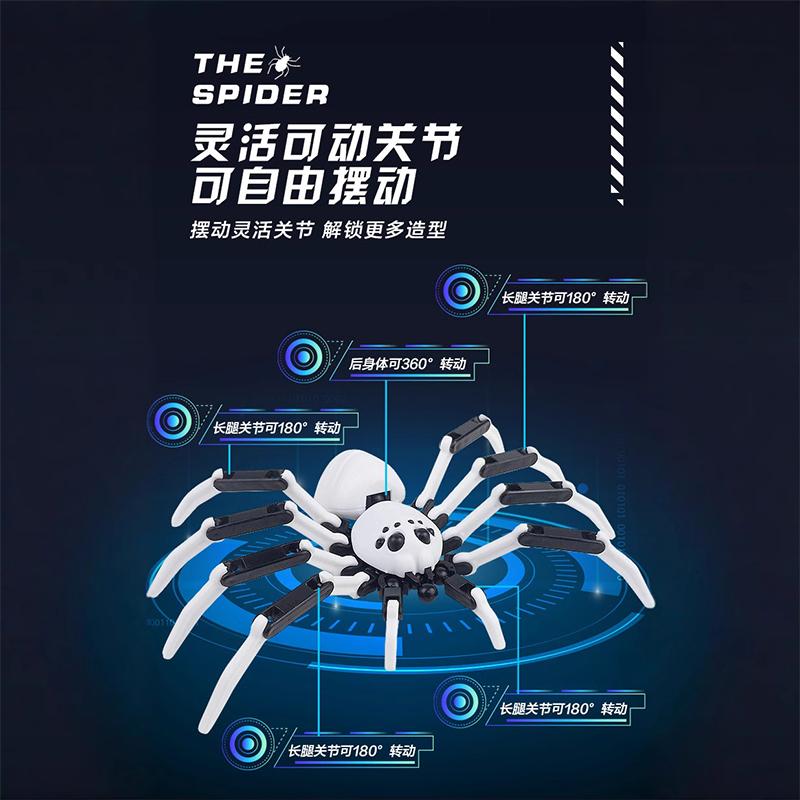 3D Joint Mobility Spider Model Creative Printed Action Puzzle Assembling Dolls Model Doll Toys Children Decora for Girl Boy Gift