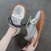 Retro platform German training shoes spring new inner height increase strap leather casual sports Forrest Gump shoes